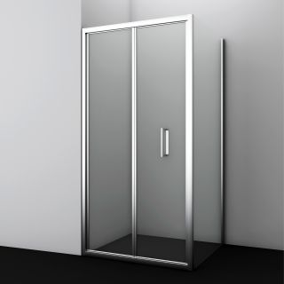 Душевой уголок Wasserkraft Weser 100x90см серебристый 78F22